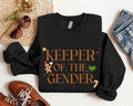 Keeper Of The Gender Christmas Sweatshirt, Matching Family Gender Reveal Hoodie, Christmas Sweater For Pregnancy...