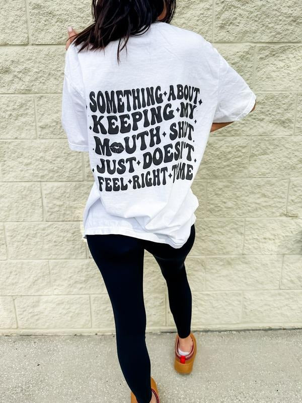 Keeping My Mouth Shut Graphic Tee Hoodie, Sweatshirt | RetroVerseTees.com