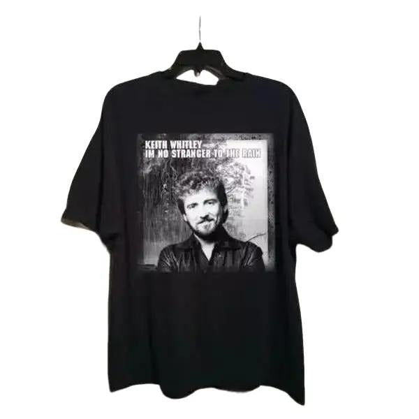 Keith Whitley I'm no stranger to the rain Unisex T-Shirt Casual Breathable Cotton Hoodie, Sweatshirt | RetroVerseTees.com