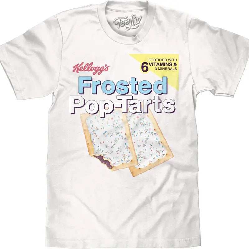 Kellogg's Frosted Pop Tarts T-Shirt - White Hoodie, Sweatshirt | RetroVerseTees.com