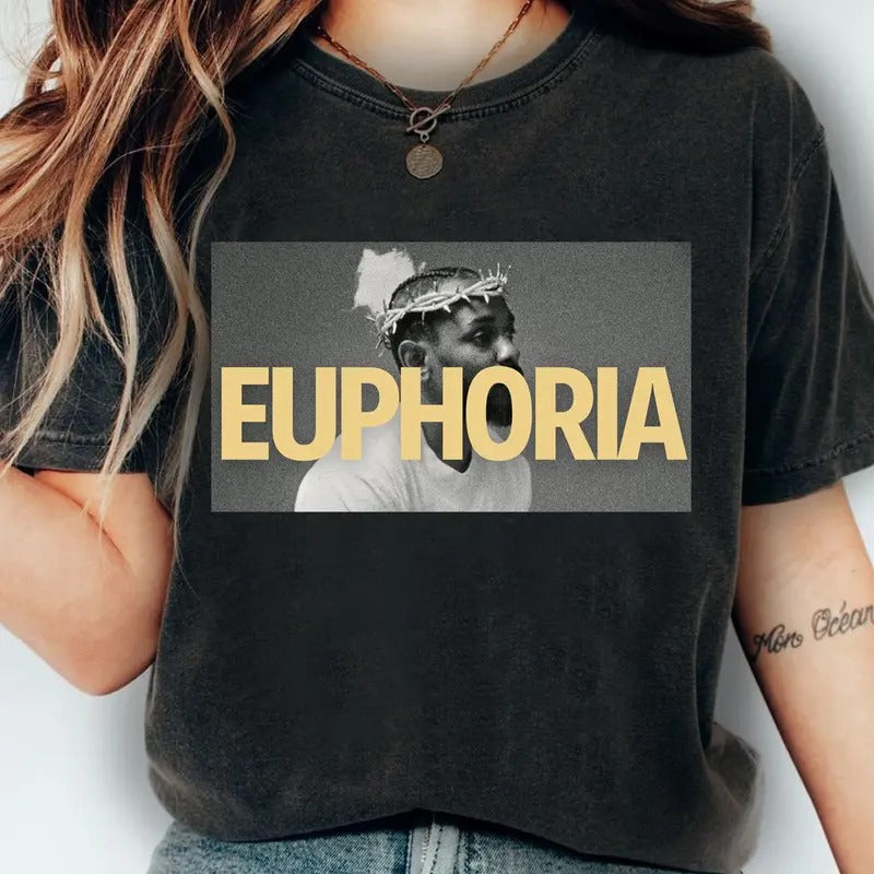 Kendrick Lamar Shirt Euphoria T-shirt Drake Diss Sweatshirt Kendrick Lamar Rap Hip Hop Hoodie Gift For Fans