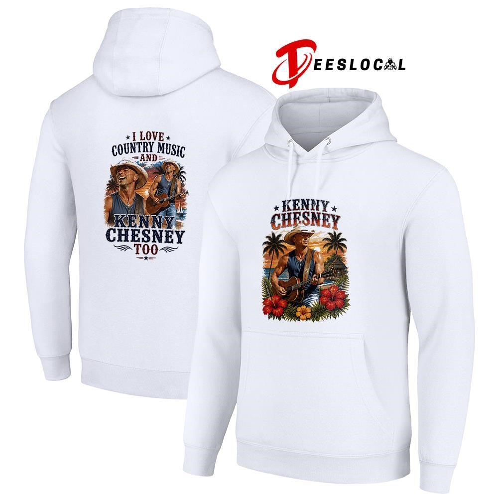Kenny Chesney I love country music graphic shirt