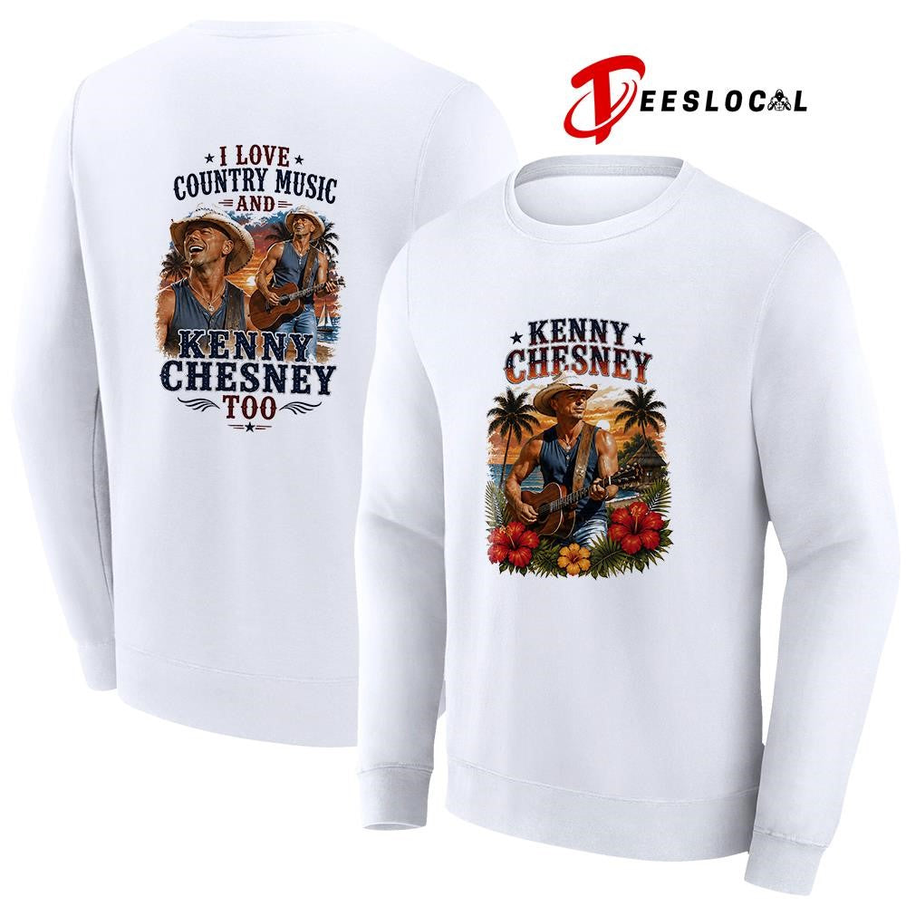Kenny Chesney I love country music graphic shirt