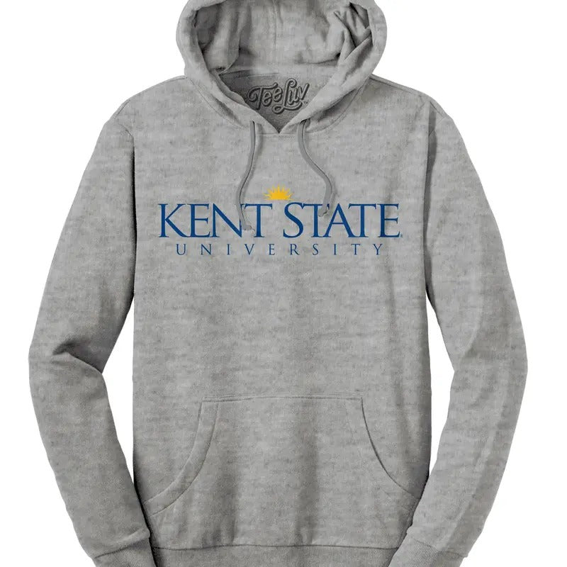 Kent State University Hooded Sweatshirt - Oxford Gray T-Shirts, Hoodie | RetroVerseTees.com