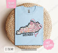 Kentucky Gildan T-shirt, Cute Kentucky State Shirt, Kentucky Floral Bow Tee Hoodie, Sweatshirt | RetroVerseTees.com