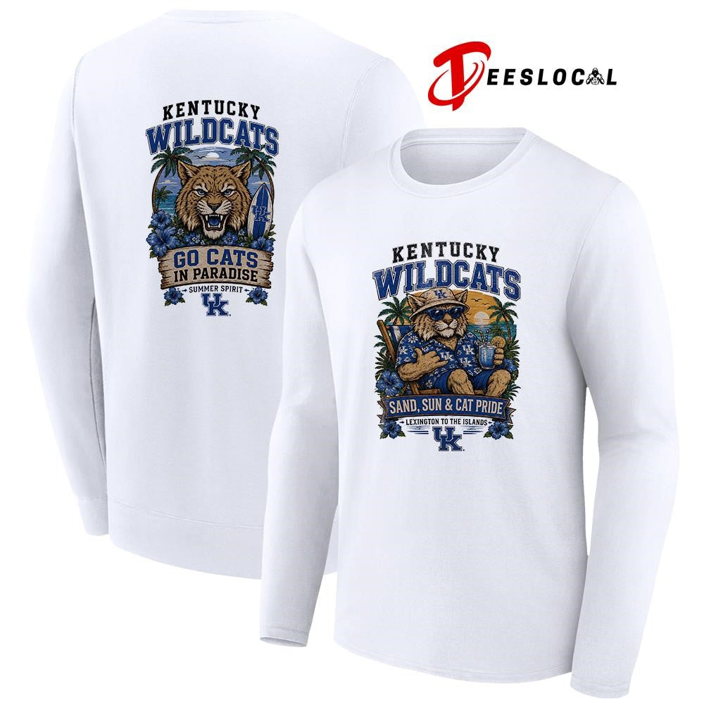 Kentucky Wildcats san and sun Lexington to the islands tropical paradise shirt