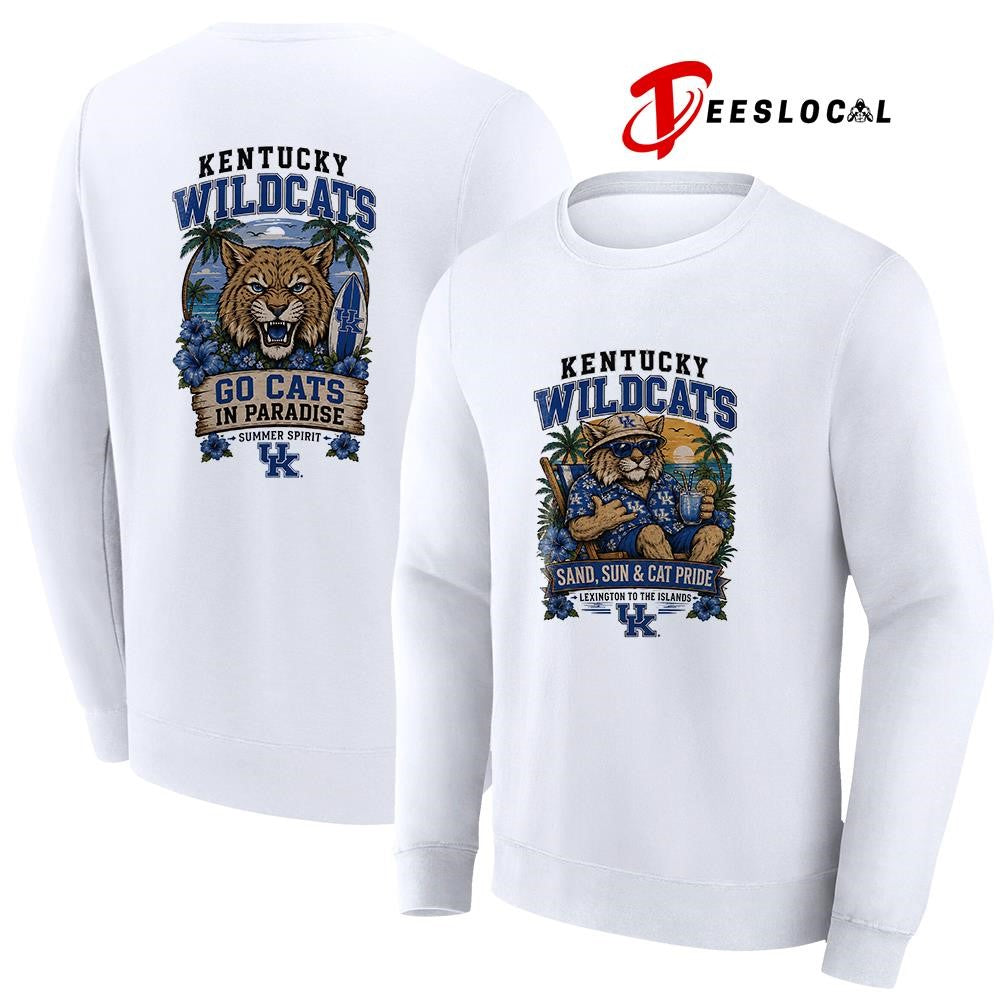 Kentucky Wildcats san and sun Lexington to the islands tropical paradise shirt