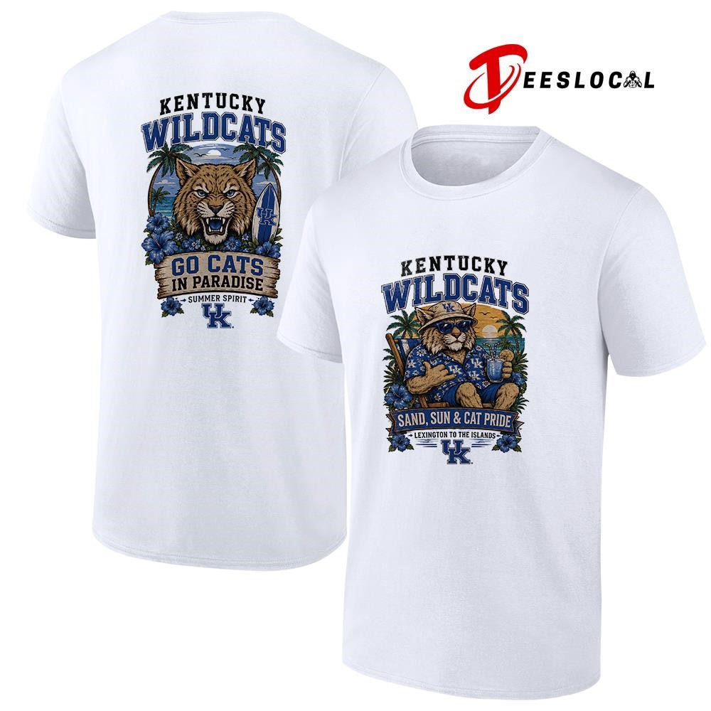 Kentucky Wildcats san and sun Lexington to the islands tropical paradise shirt