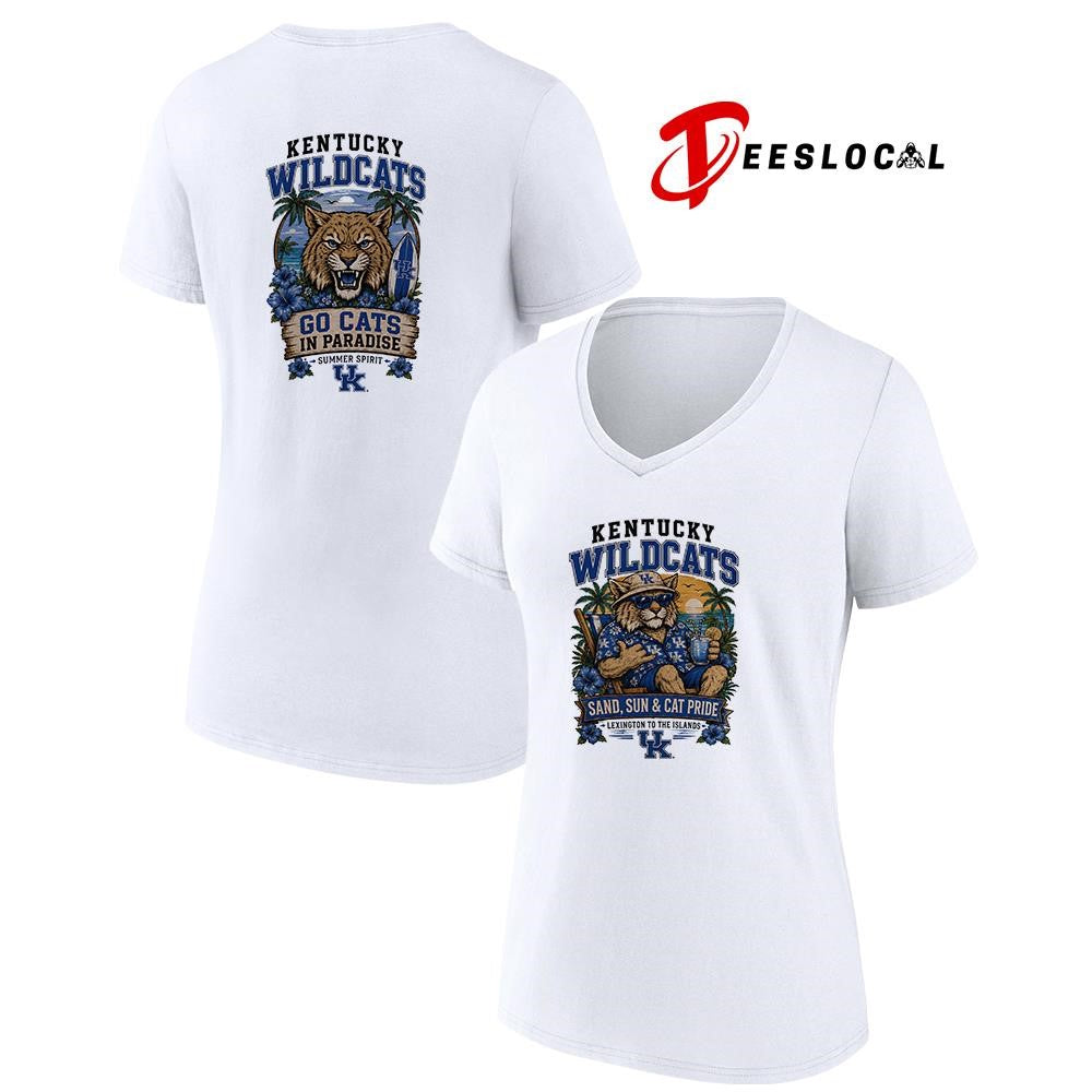 Kentucky Wildcats san and sun Lexington to the islands tropical paradise shirt