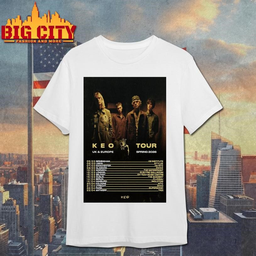 Keo Band UK and Europe Spring 2026 Poster Shirt