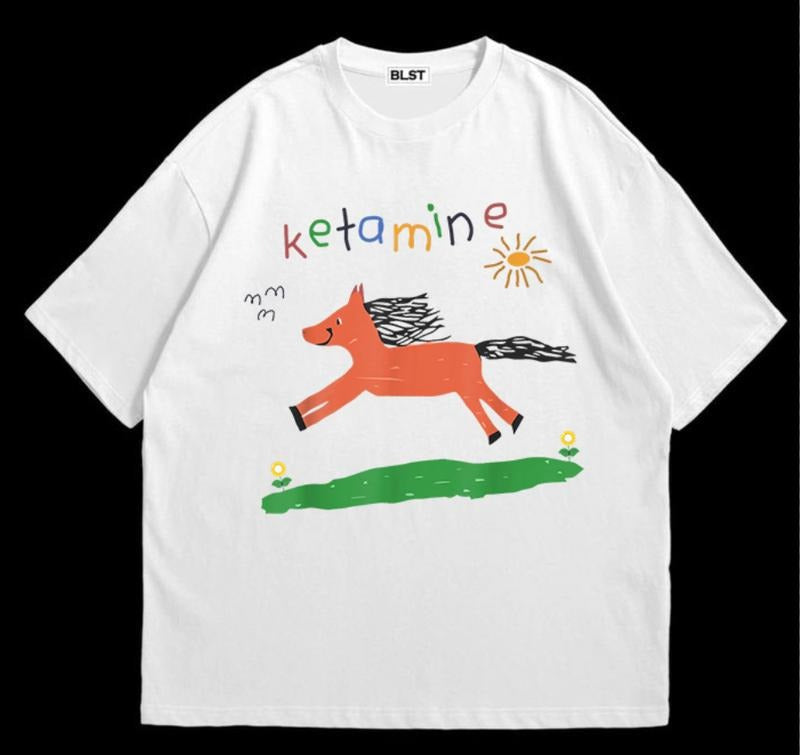 Ketamine Pony Nurse Meme T-Shirt Cotton Menswear Streetwear Hoodie, Sweatshirt | RetroVerseTees.com