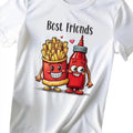 Ketchup and Fries Tshirt, Best Friends Shirt, Foodie Friends Tee, Cute Food Shirt, Fries and Ketchup Tee, Cartoon Food...