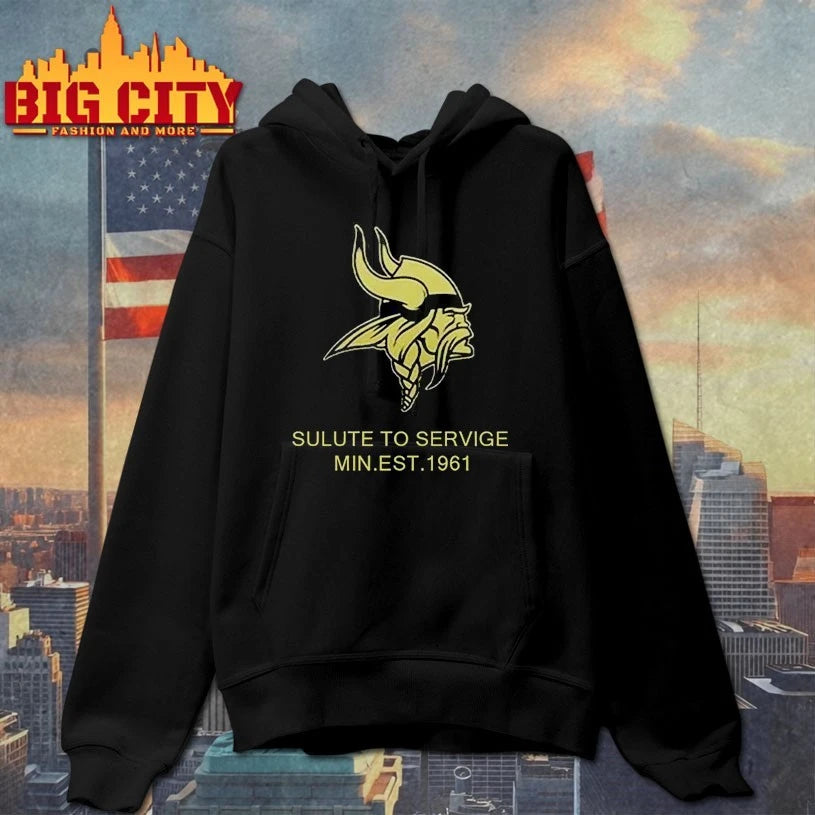 Kevvin O’connell Vikings Salute To Service In Est 1961 Shirt
