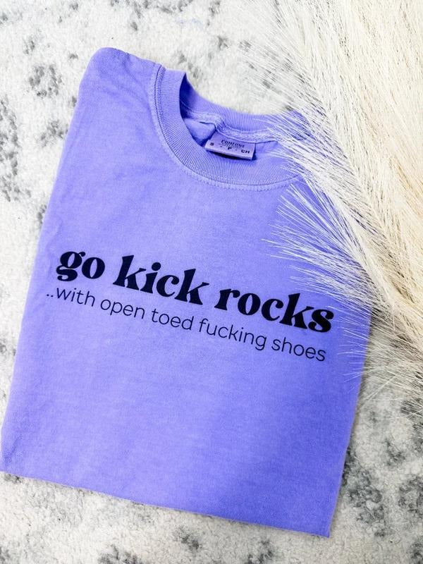 Kick Rocks Graphic Tee Hoodie, Sweatshirt | RetroVerseTees.com