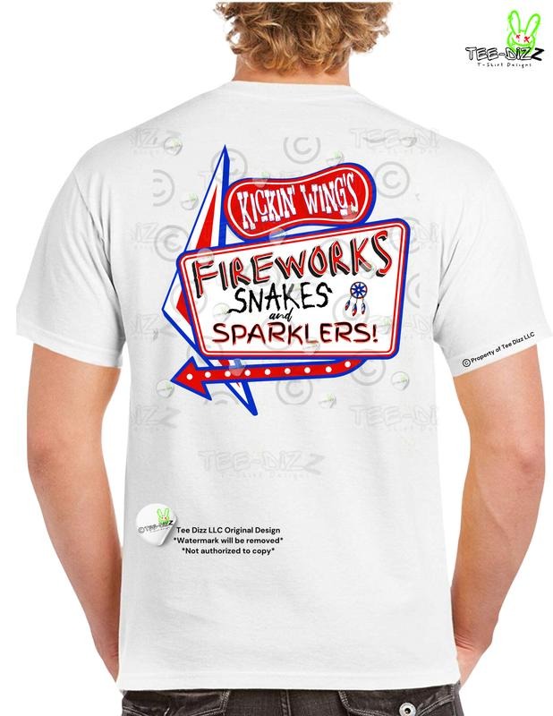 Kickin' Wing's- 4th of July - Men's Funny T-shirt - Graphic Tee Hoodie, Sweatshirt | RetroVerseTees.com