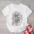 Kidney Anatomy Shirt, Unisex Kidney Illustration T-shirt, Nephrologists Gift Tee, Transplant Surgery Shirt, Kidney...