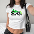 Kids St Patrick's Day Baby Tee, Funny St Paddys Shirt, Tractor Baby Tee, Pushing My luck Shirt, Shamrock Baby Tee For...