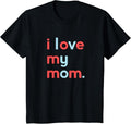 Kids Swoosh Love My Mom Shirt for Boys | Mommy Cute TNF Day Tee T-Shirt Hoodie, Sweatshirt | RetroVerseTees.com