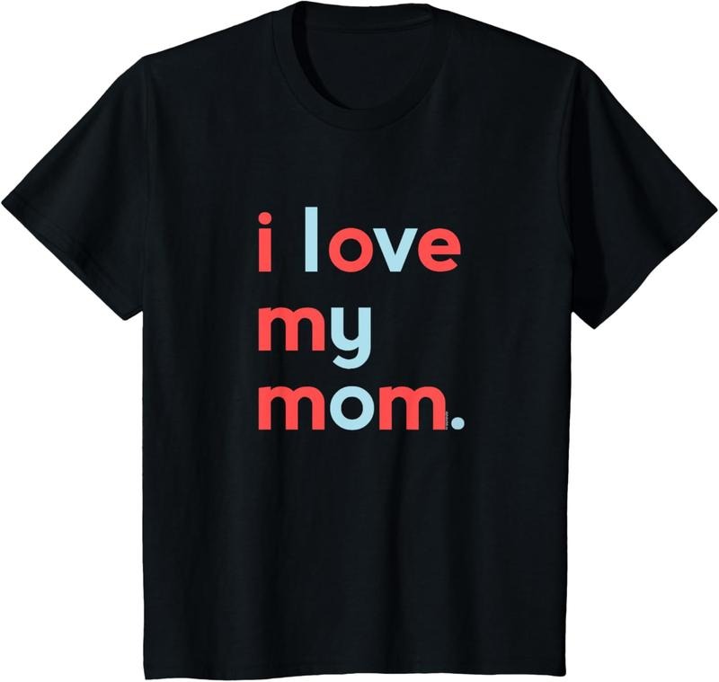 Kids Swoosh Love My Mom Shirt for Boys | Mommy Cute TNF Day Tee T-Shirt Hoodie, Sweatshirt | RetroVerseTees.com