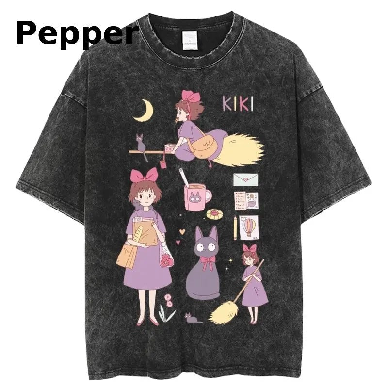 Kiki's Delivery Service Graphic T-Shirt, Anime Shirt Hoodie, Sweatshirt | RetroVerseTees.com
