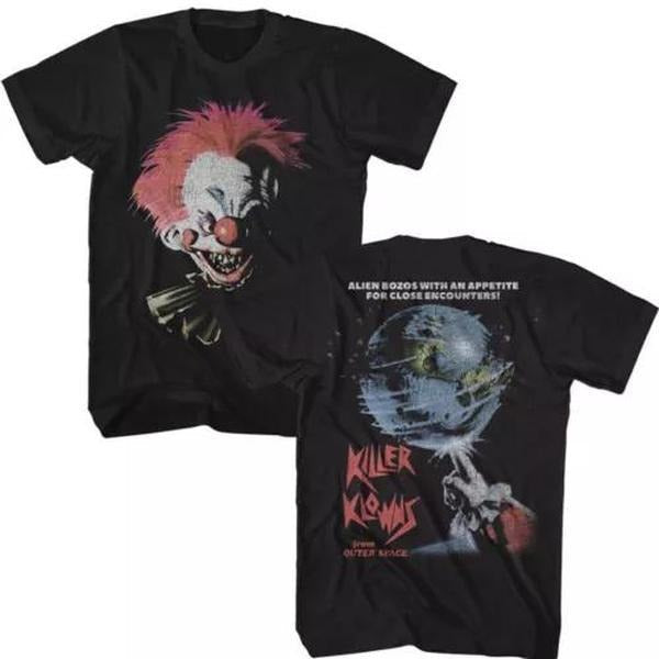 Killer Klowns From Outer Space Movie Bozos With An Appetite Men's T Shirt Hoodie, Sweatshirt | RetroVerseTees.com