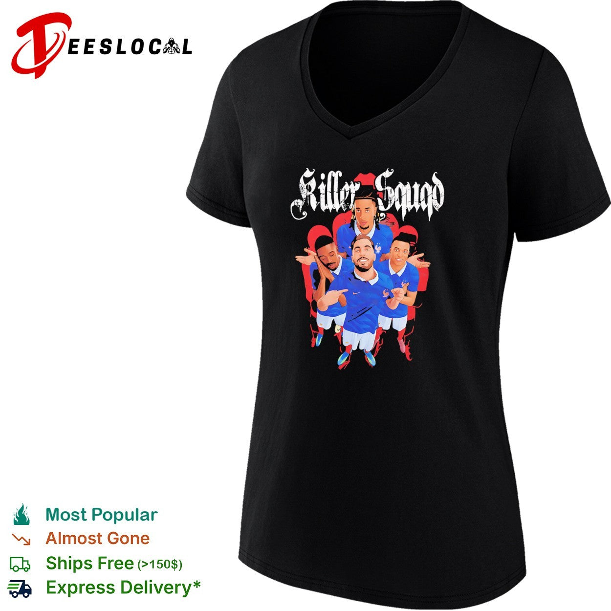 Killer Squad France National Football Team Players shirt