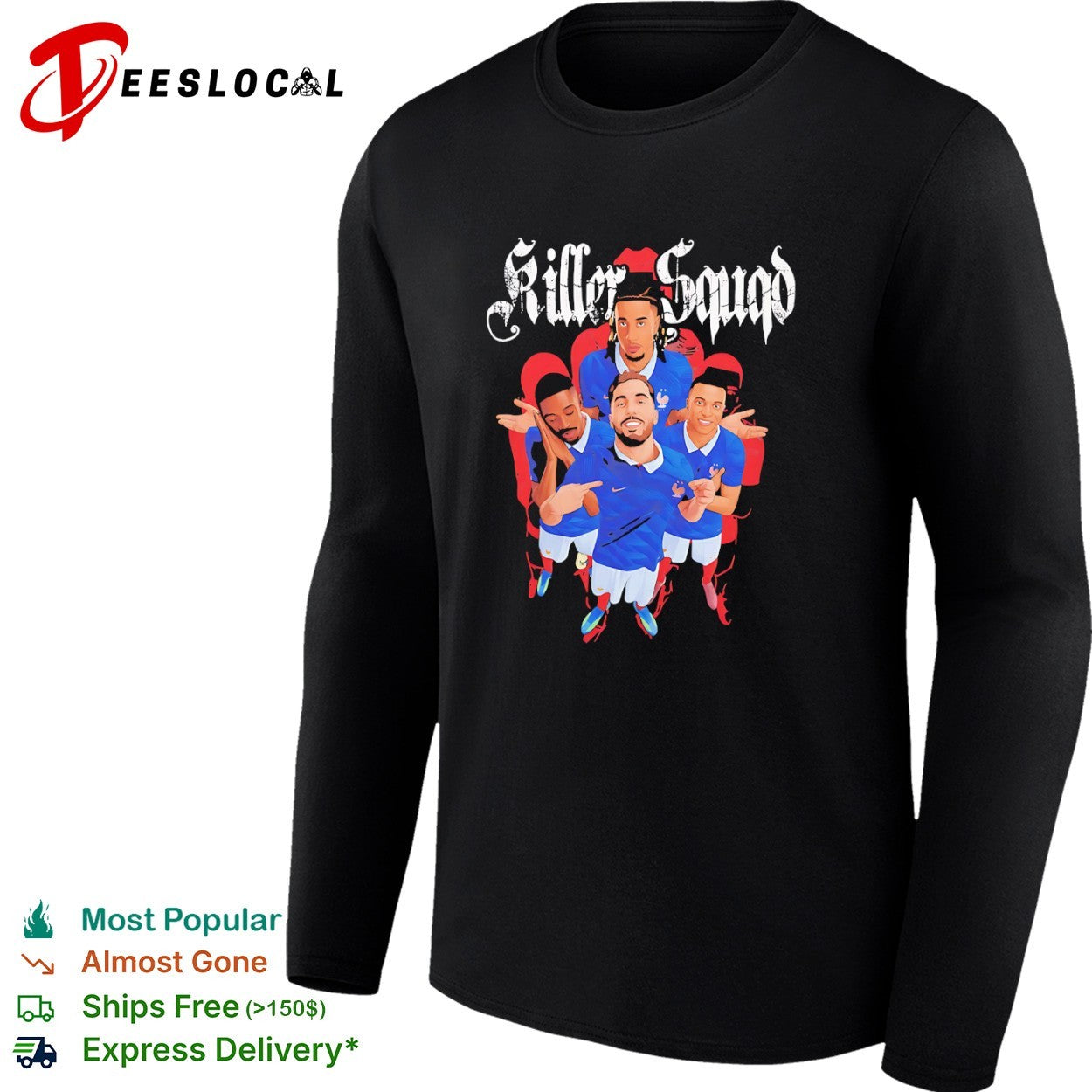 Killer Squad France National Football Team Players shirt