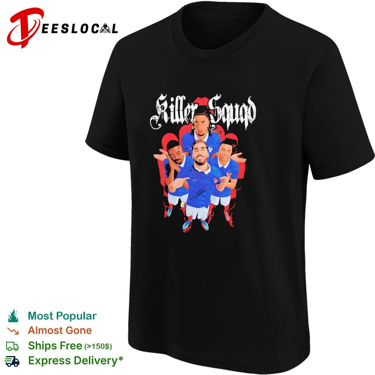 Killer Squad France National Football Team Players shirt