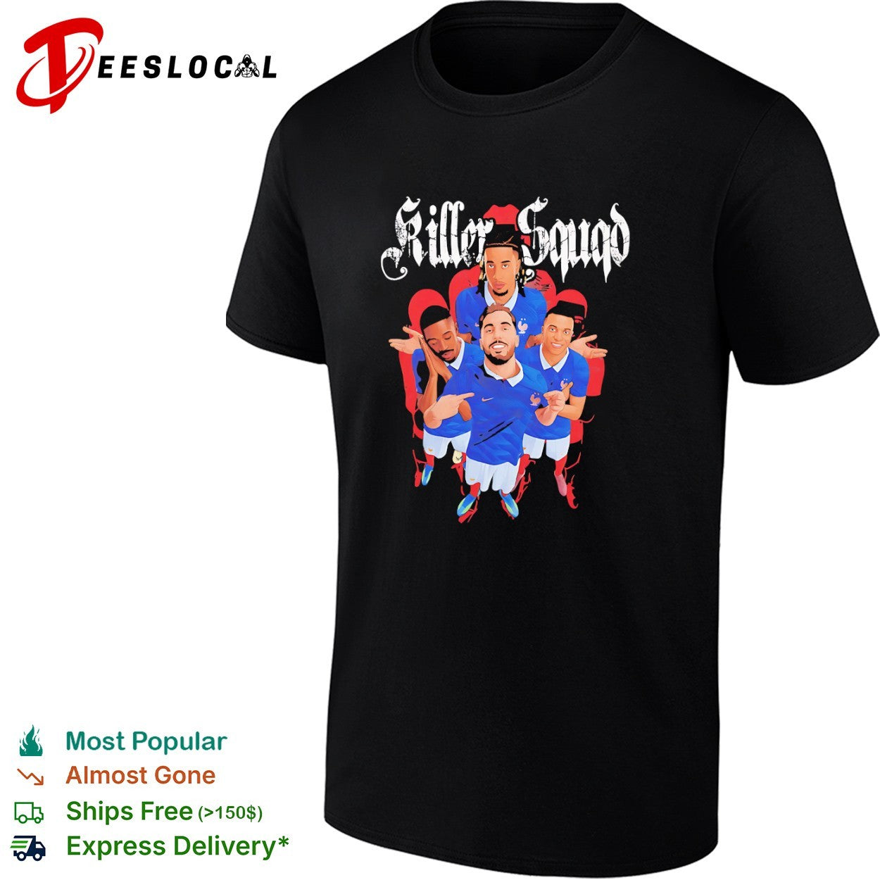 Killer Squad France National Football Team Players shirt
