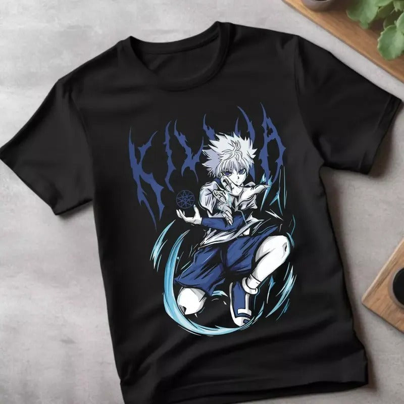 Killua Shirt Hunter X Hunter Tshirt HXH T-Shirt Gon Anime Hisoka Meruem Hisoka style 02 Hoodie, Sweatshirt