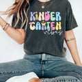 Kindergarten Vibes T-Shirt, First Day of School Shirt, Kindergarten Teacher Shirt Kindergarten Teacher Appreciation Gift,...