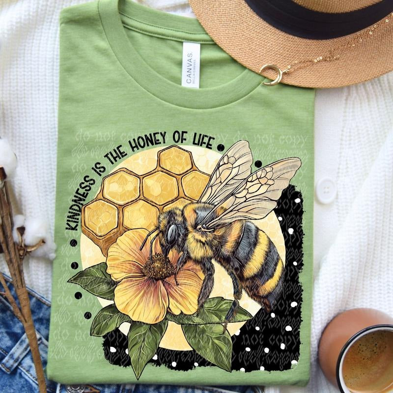 Kindness Bee DTF Transfers - THIS IS NOT A SHIRT Hoodie, Sweatshirt | RetroVerseTees.com