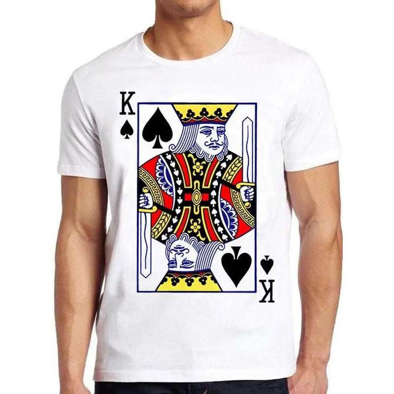 King Coronation British England Poker Lucky Playing Card Casino Cool Gift Mens Womens Unisex Design Style Top Tee...
