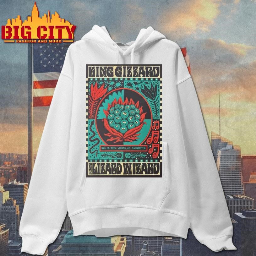 King Gizzard And The Lizard Wizard Nov 12 2025 Gasometer Vienna AT Poster Shirt