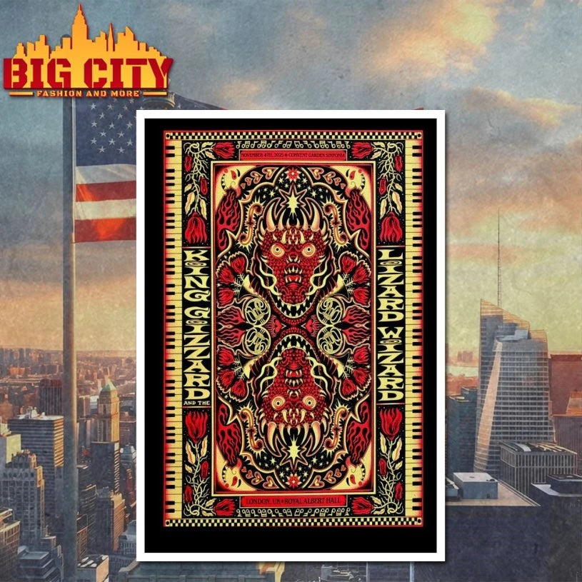 King Gizzard &amp; The Lizard Wizard Fall Tour 2025 Royal Albert Hall Poster shirt