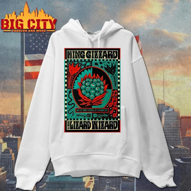 King Gizzard &amp; The Lizard Wizard November 12 2025 Gasometers Vienna Poster Shirt