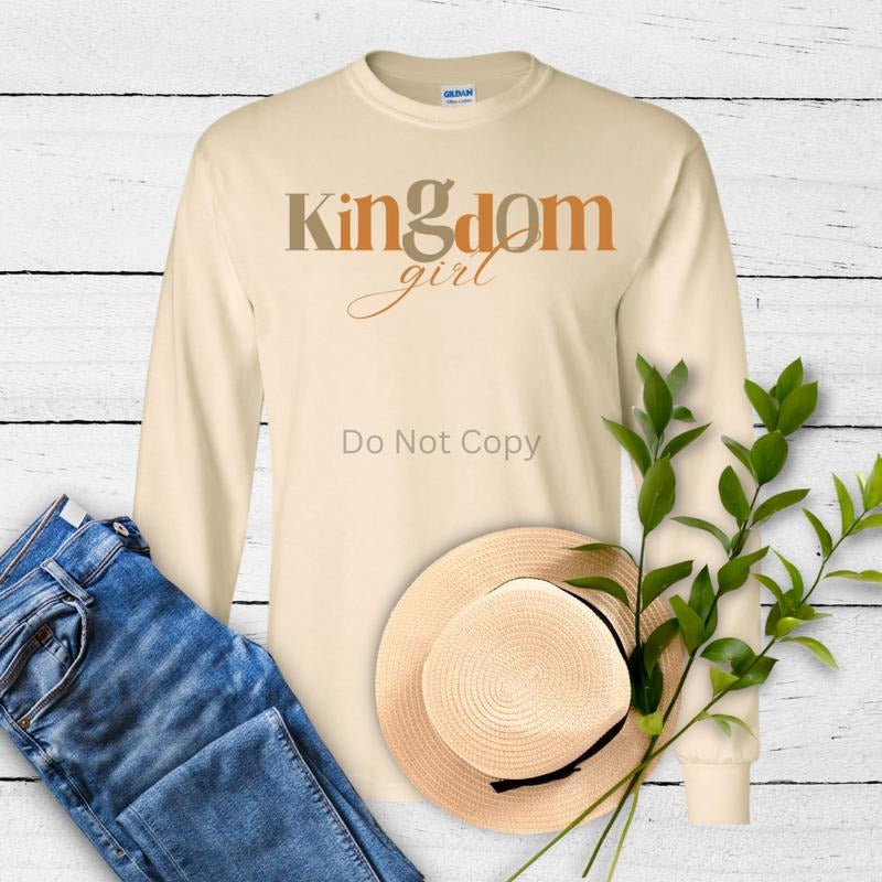 Kingdom Girl DTF Transfer ONLY - This is NOT a T Shirt Hoodie, Sweatshirt | RetroVerseTees.com