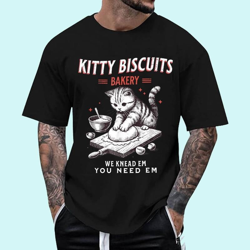 Kitty Biscuits Bakery Unisex T-Shirt, Cotton 100%, Top Trending Fashion Hoodie, Sweatshirt | RetroVerseTees.com