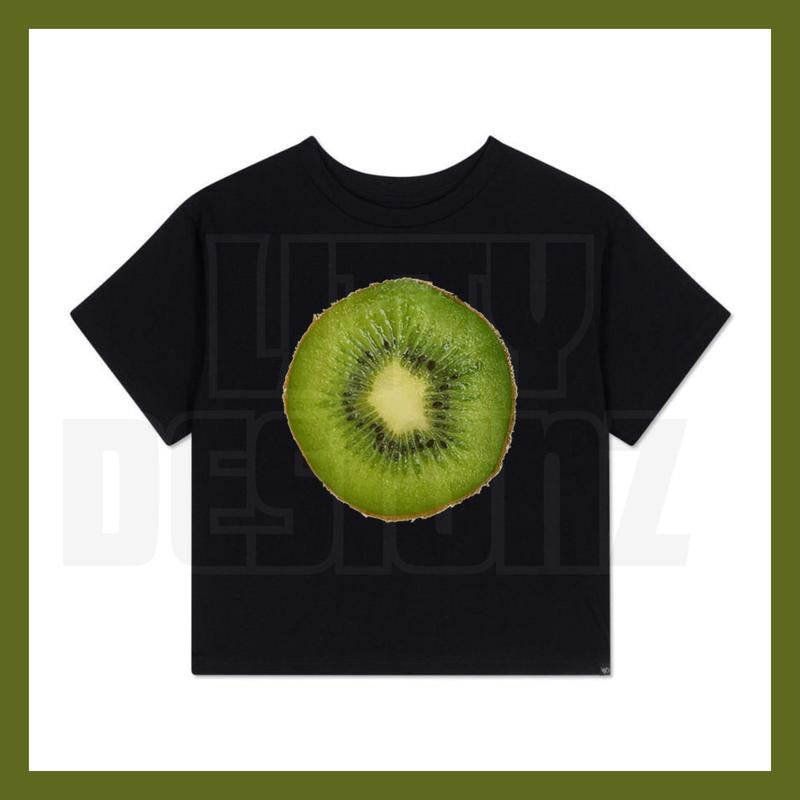 Kiwi Girl Cropped Comfort Colors Tee - Vintage Y2K Kiwi Fruit T Shirt Hoodie, Sweatshirt | RetroVerseTees.com