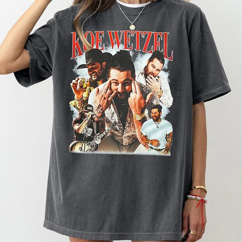 Koe Wetzel Graphic Tee For Women T Shirt Hoodie, Sweatshirt | RetroVerseTees.com