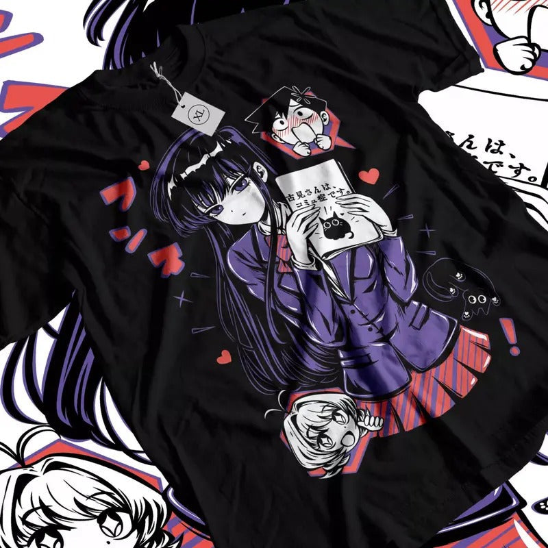 Komi Can't Communicate Anime T-Shirt & Sweatshirt, Komi Kawaii Waifu Graphic Tee, Anime Manga Lover Gifts t shirt Ball...