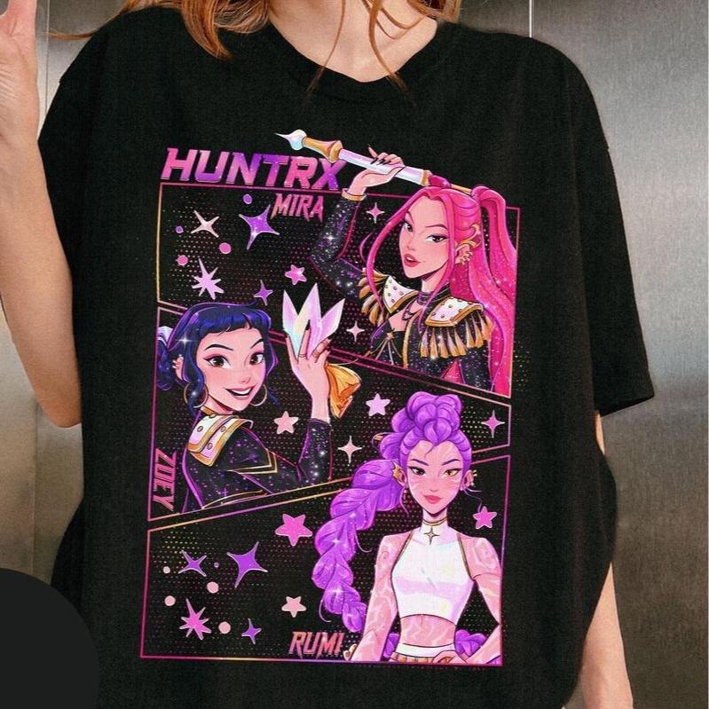 Kpop Breathing styles Hunter Jinu Manga Graphic Adult T-shirt, Kpop Huntrix Breathing styles Hunter Adult Shirt, Saja...