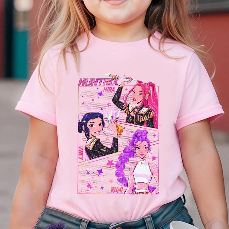 Kpop Demon Hunters Jinu Manga Graphic Tee, Kpop Huntrix Demon Hunter Youth Kids & Unisex, Saja Girls Kpop T-Shirt Hoodie,...