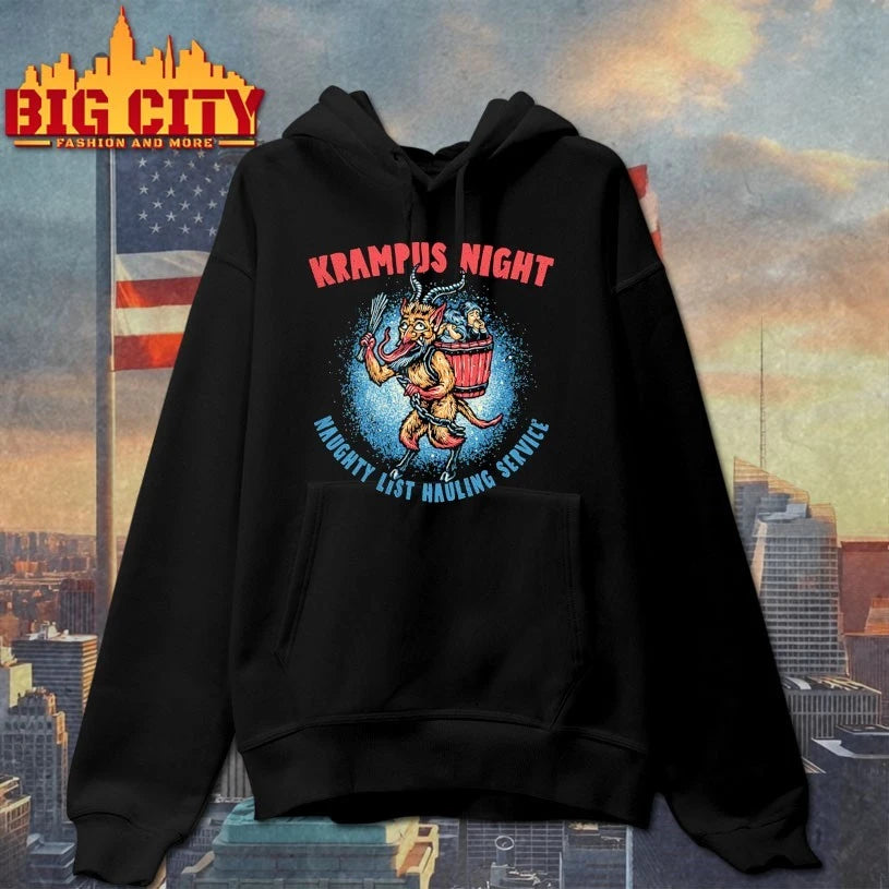 Krampus Night naughty list hauling service shirt