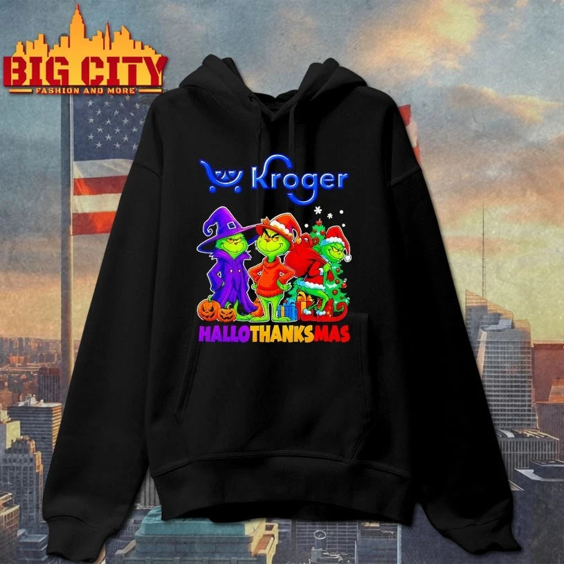 Kroger X Grinch 2025 Halloween Thanksgiving Christmas shirt