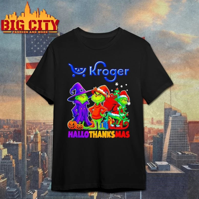Kroger X Grinch 2025 Halloween Thanksgiving Christmas shirt