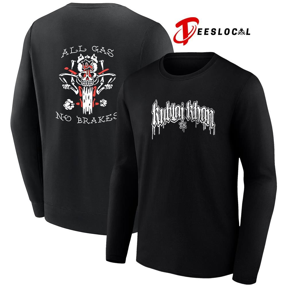 Kublai Khan Tx all gas no brakes graphic shirt