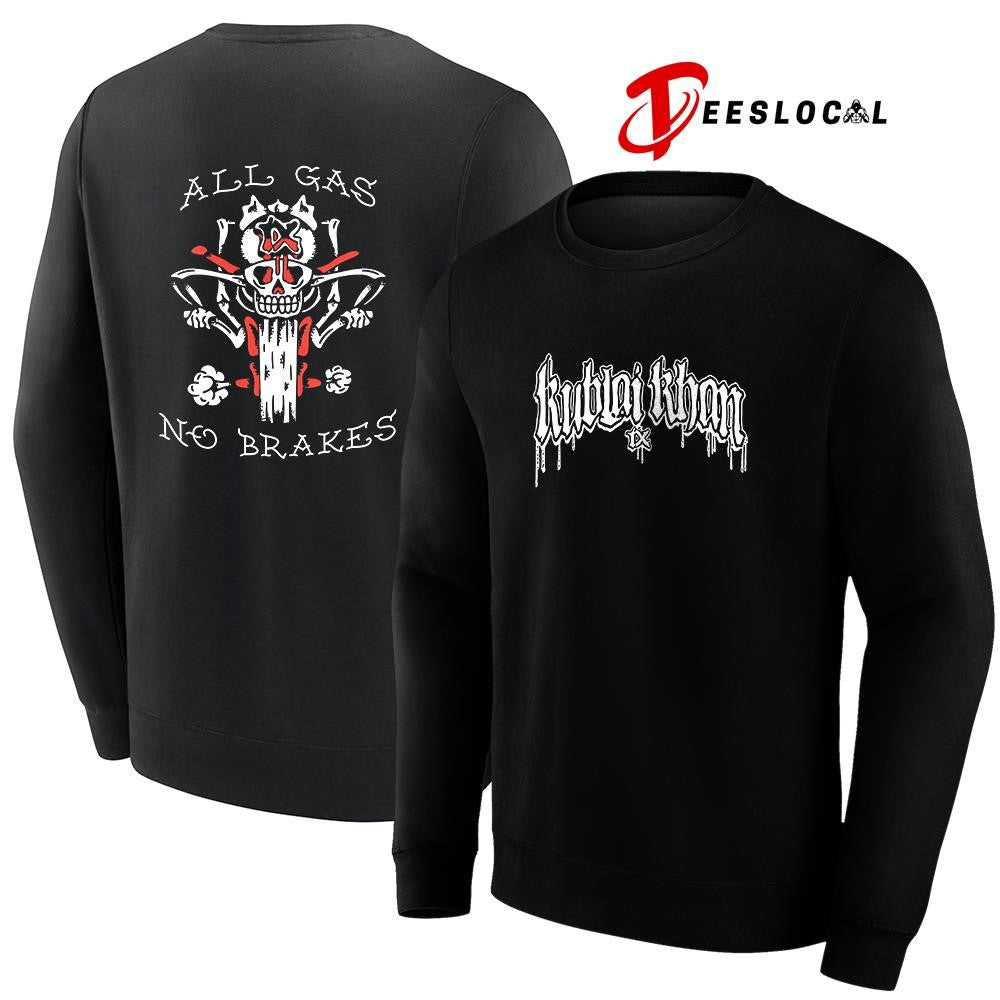Kublai Khan Tx all gas no brakes graphic shirt