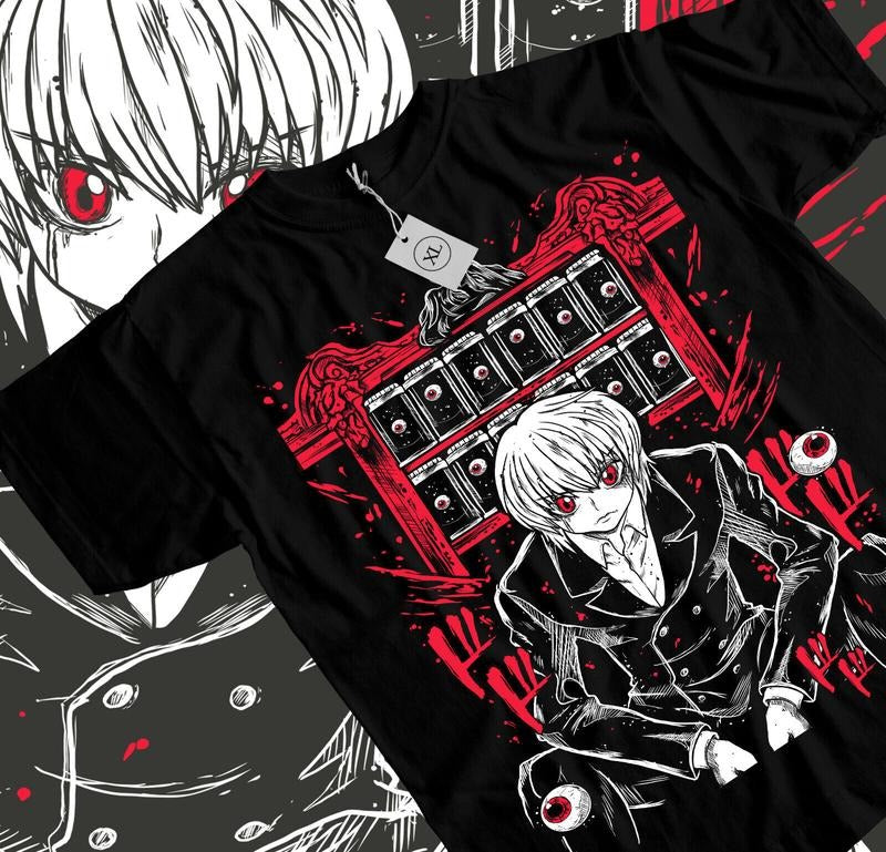 Kurapika Hunter X Hunter T-Shirt S-4XL Killua Zoldyck Hisoka Gon Graphic Tee Tshirt S-4XL Hoodie, Sweatshirt