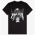 Kuromi Heavy Metal Boyfriend Fit Girls T-Shirt Hoodie, Sweatshirt | RetroVerseTees.com
